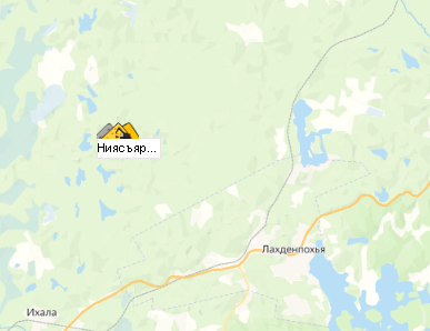 Ниясъярви (участок 1) на карте