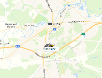 Перевалка ст. Ногинск на карте