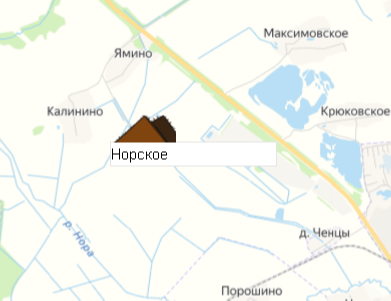 Карьер Норское на карте
