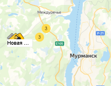 Карьер Новая Лавна 2 на карте