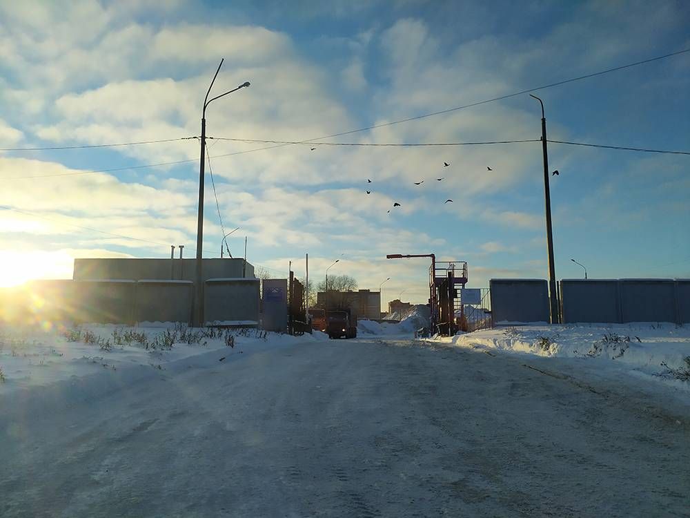 снегопремный пункт на ново-никитинской