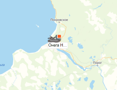 Карьер Онега Неруд на карте