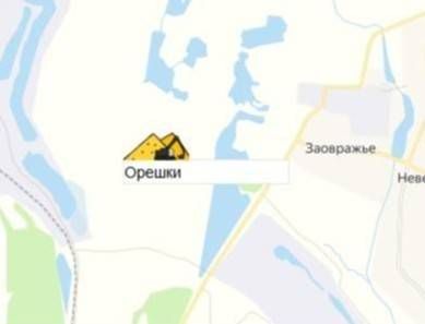 карьер Орешки на карте