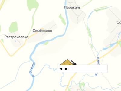 Карьер Осово на карте