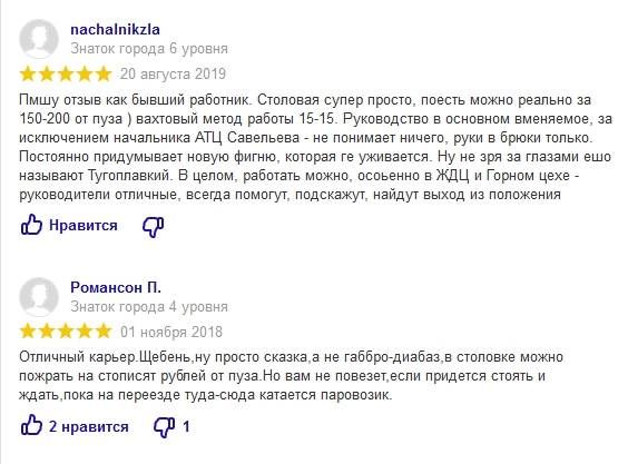 отзывы о карьере чевжавара