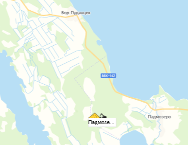 Карьер Падмозеро-2 на карте