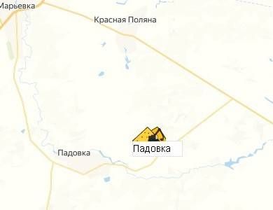 карьер Падовка на карте