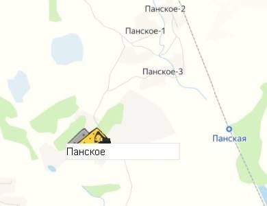 Карьер Панское на карте