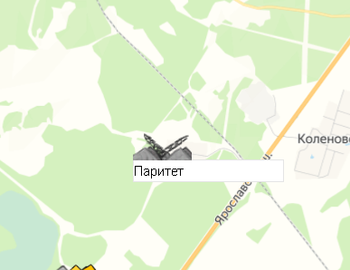 Карьер Паритет на карте