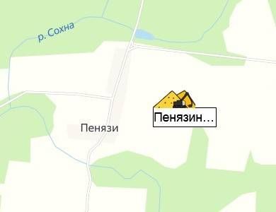 Пенязинский карьер на карте
