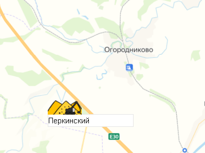 Карьер Перкинский на карте