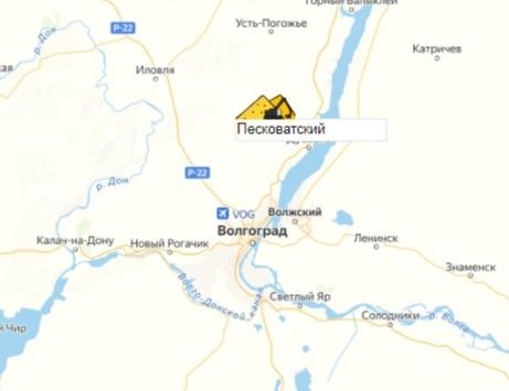 карьер Песковатский  на карте