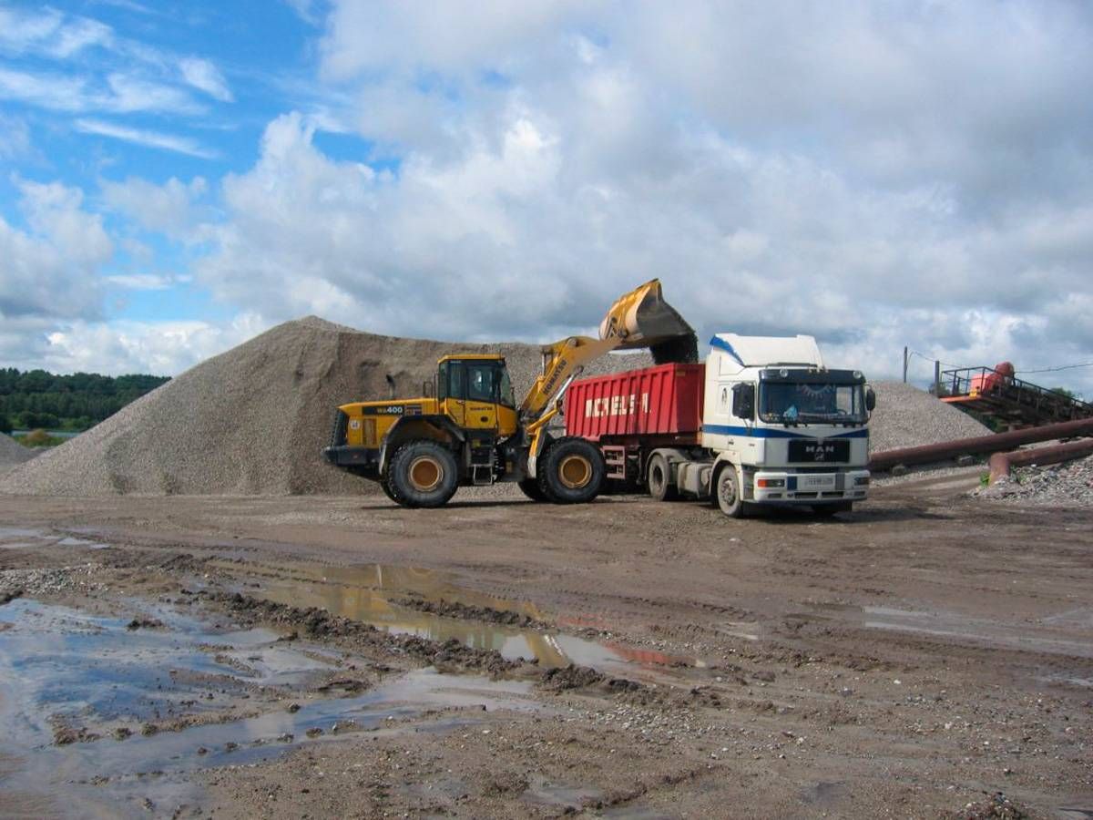 погрузка на карьере Калиниградской области