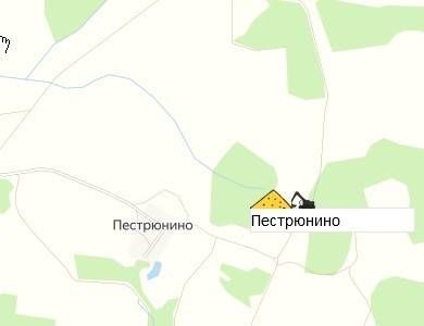 карьер Пестрюнино на карте
