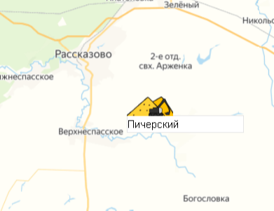 Карьер Пичерский на карте