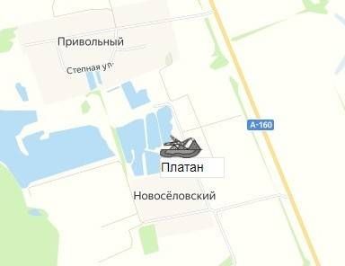 карьер Платан на карте