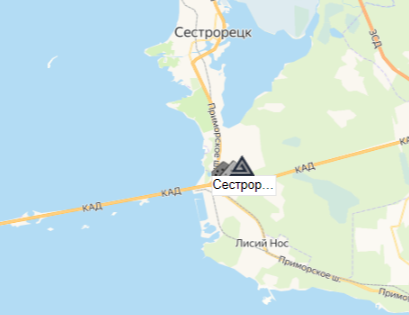 склад нерудных в Сестрорецке на карте