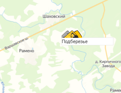 Месторождение Подберезье на карте