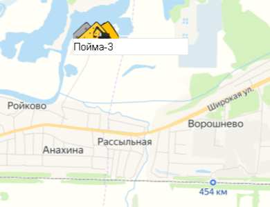Карьер Пойма-3 на карте