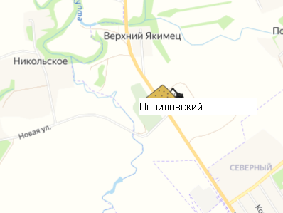 Карьер Полиловский на карте