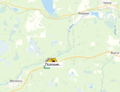 Половина участок 2 на карте