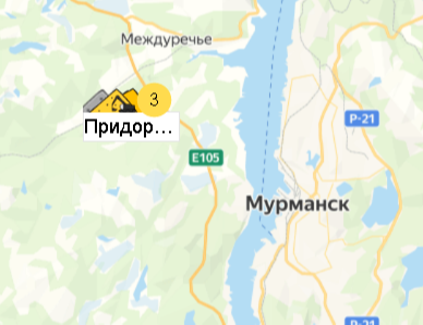 Карьер Придорожное 3 на карте
