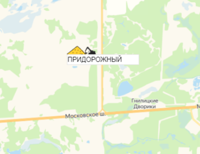карьер Придорожный на карте