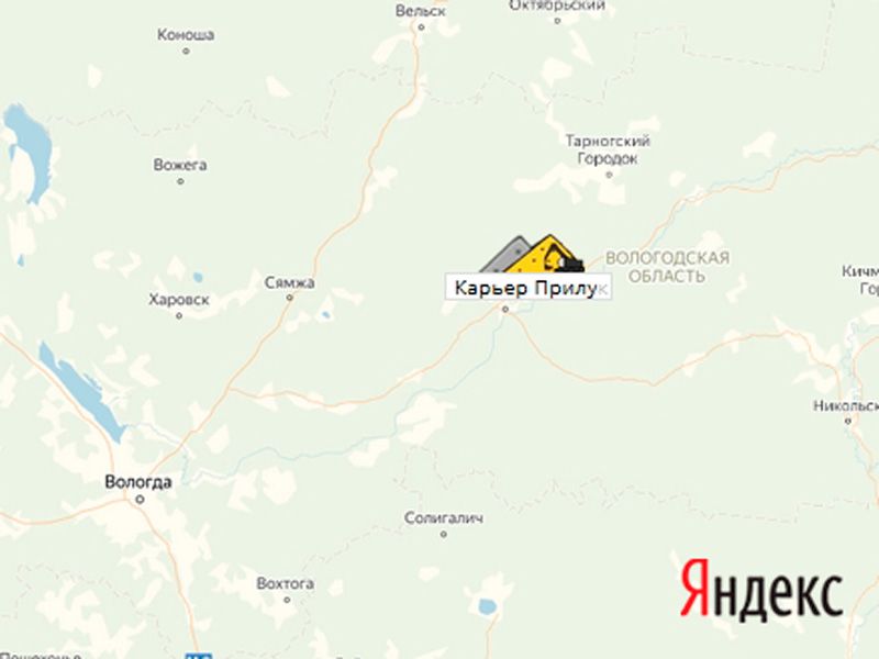 Прилук карьер на карте