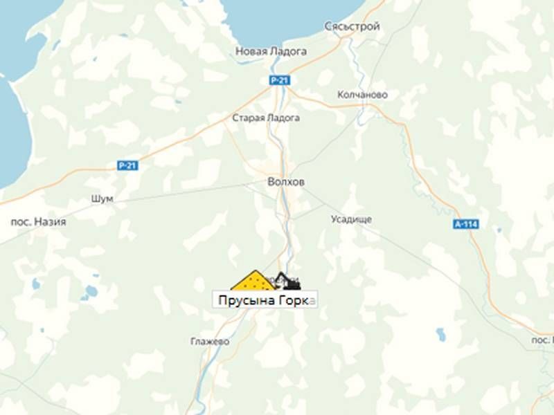 карьер Прусына Горка-2 на карте