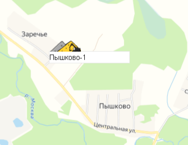 Карьер Пышково-1 на карте