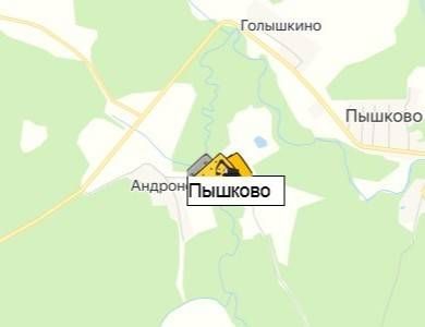 карьер Пышково на карте