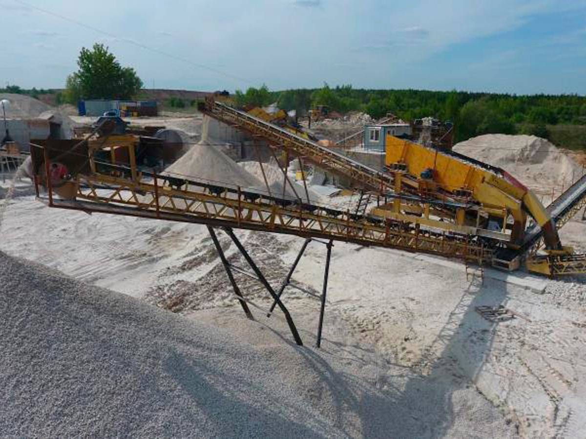 работа на известняковом карьере