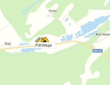 карьер Раглицы на карте