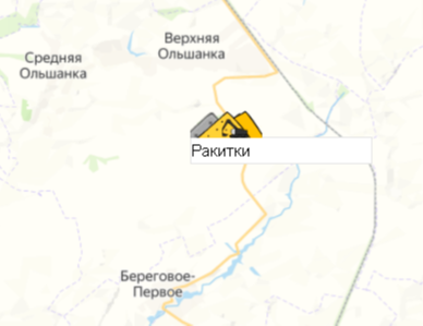 Карьер Ракитки на карте