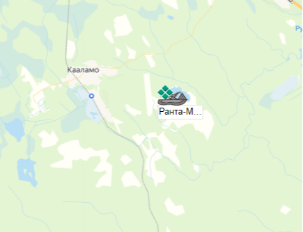 карьер Ранта-Мяки на карте