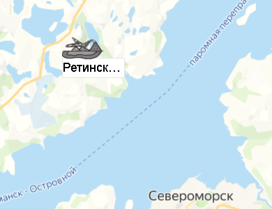 Карьер Ретинское-1 на карте