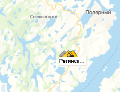 Карьер Ретинское-2 на карте
