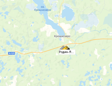Карьер Родин-Ярви на карте
