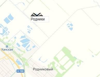 карьер Родники на карте