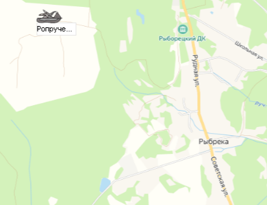 Карьер Ропручей-2 на карте