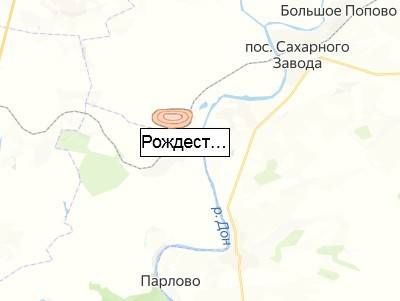 Рождественский карьер на карте