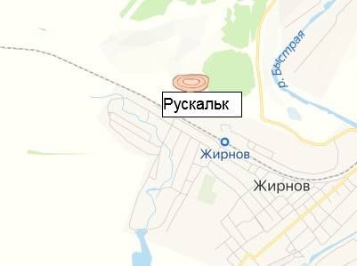 карьер Рускальк на карте