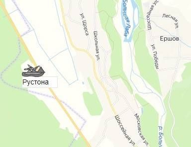 карьер Рустона на карте