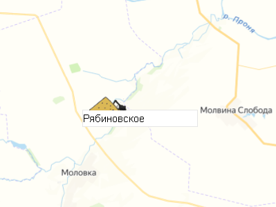 Карьер Рябиновское на карте