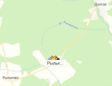 Карьер Рыльково на карте
