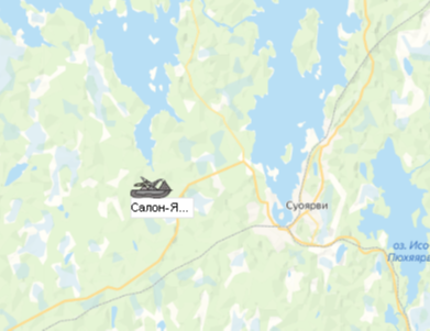 Карьер Салон-Ярви на карте