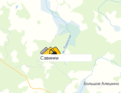 Карьер Савинки на карте