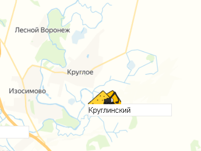 Карьер Круглинский на карте