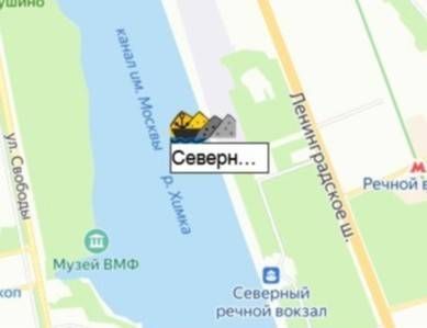 Северный порт на карте