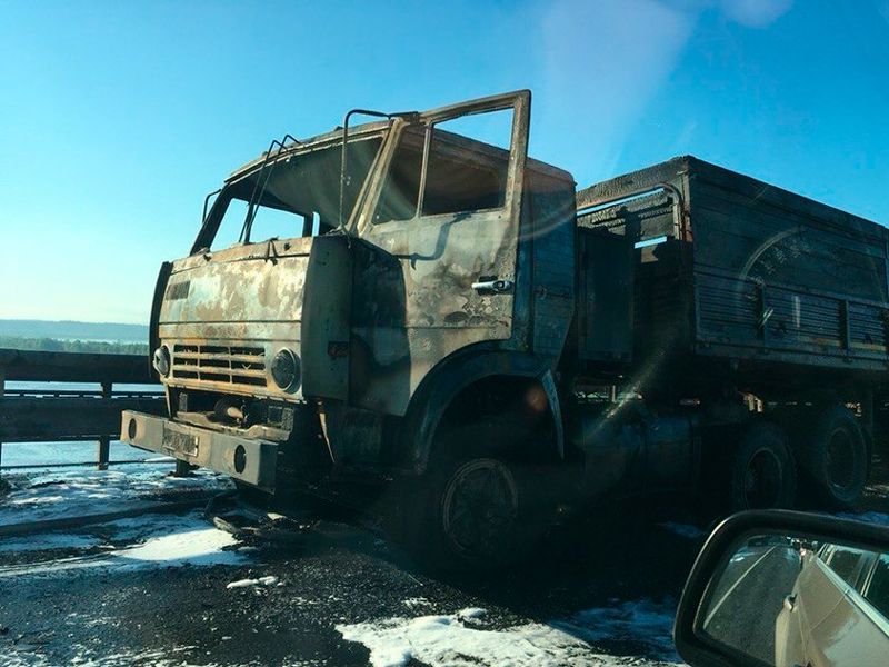 Сгорел на мосту